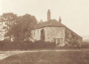 A 19th century photograph of Scrooby Manor.